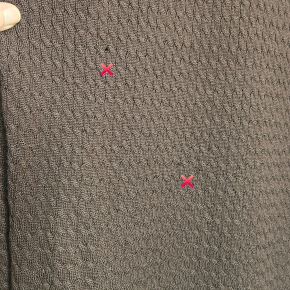 Burberry London Vintage 100% Merino Wool Cable Knit Mock Neck Sweater • Small - Picture 8 of 14